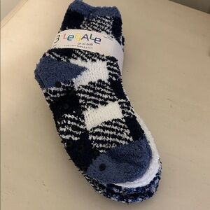 Legale Women's Cozy Blue and White Socks 3 pair
